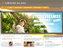 Tablet Screenshot of grandslam.be
